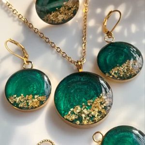 سرویس سبز یشمی دایره ای